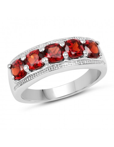 1.65 Carat Genuine  Garnet .925 Sterling Silver Ring Découvrez la collection