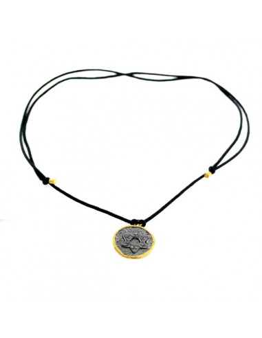 Diamond Gold Silver Star Of David Religious Om Sign Macrame Necklace Jewelry le concept de la Pate a emporter 