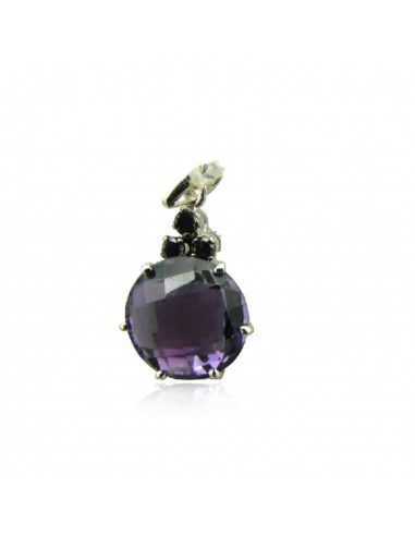 18K Solid Gold Amethyst Pendant Women Fashion Handmade Jewelry Comparez et commandez 