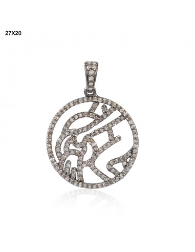 Diamond 925 Sterling Silver Pendant Jewelry For Girls sélection de produits