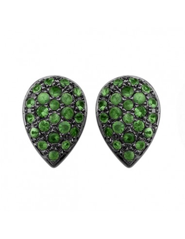 0.37ct Tsavorite Stud Earrings 18k Gold 925 Sterling Silver Women Jewelry de votre