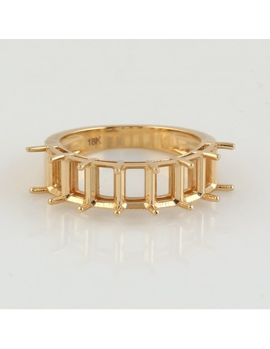 Solid 18k Yellow Gold Band Ring Handmade Jewelry plus qu'un jeu 