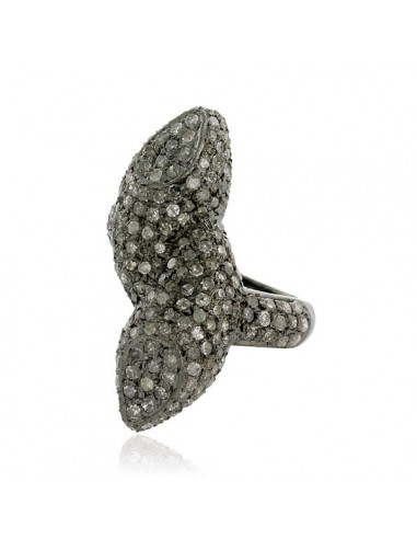 2.50 ct Pave Diamond 925 Sterling Silver Vintage Look Ring Women Fashion Jewelry est présent 