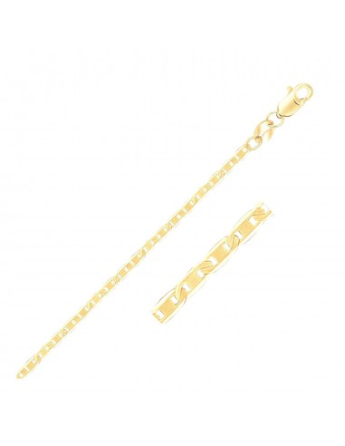 14k Yellow Gold Mariner Link Anklet 1.7mm online