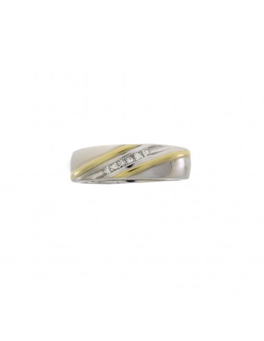 .60ct Diamond Mens Ring Wedding Band 14KT 2 Tone Gold l'évolution des habitudes 