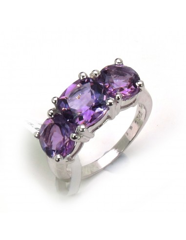 5.40 Carat Genuine Amethyst .925 Sterling Silver Ring de votre